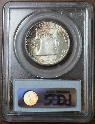 1958 Franklin Silver Half Dollar, PCGS MS-66 TONED