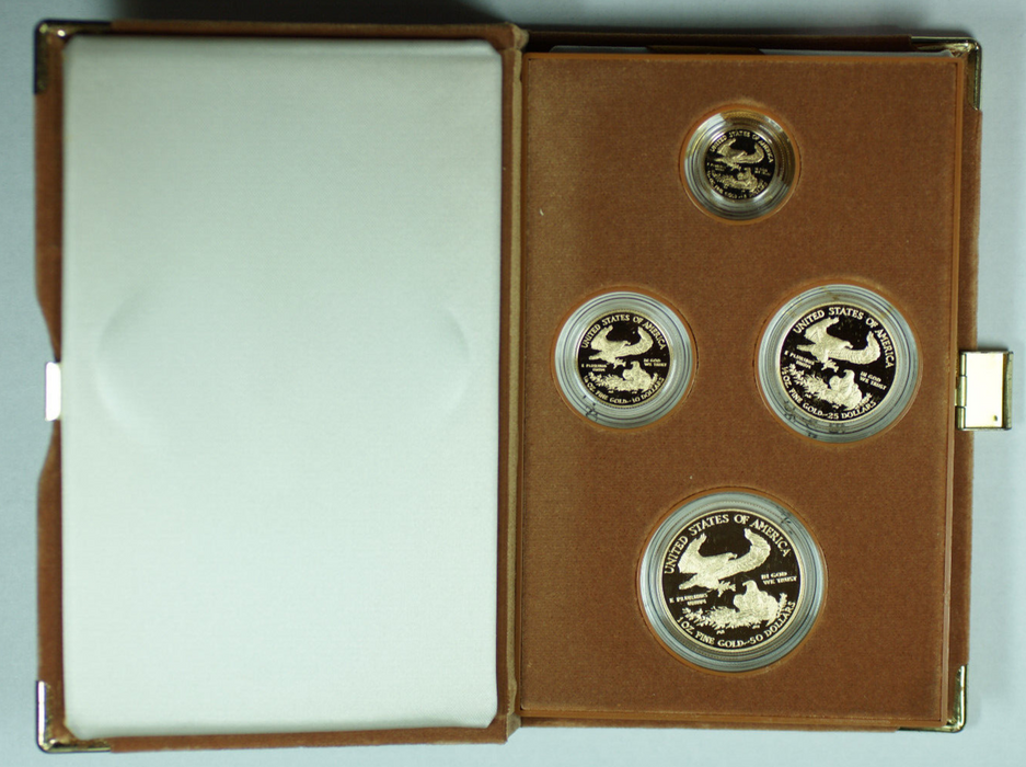 2016 American Eagle Gold Proof 4 Coin Set AGE w/ COA (No Outer Box)