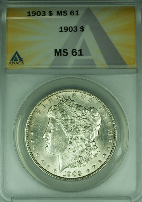 1903 Morgan Silver Dollar $1 Coin ANACS MS-61  (45)