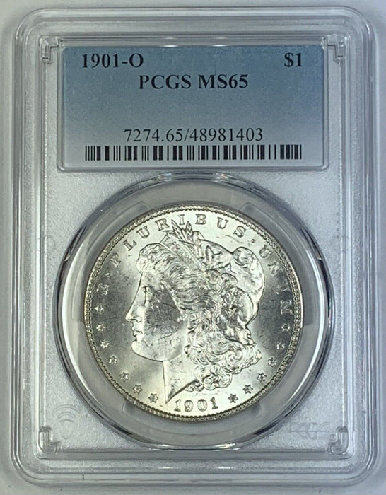 1901-O Morgan Silver $1 Dollar Coin PCGS MS 65 (6) E