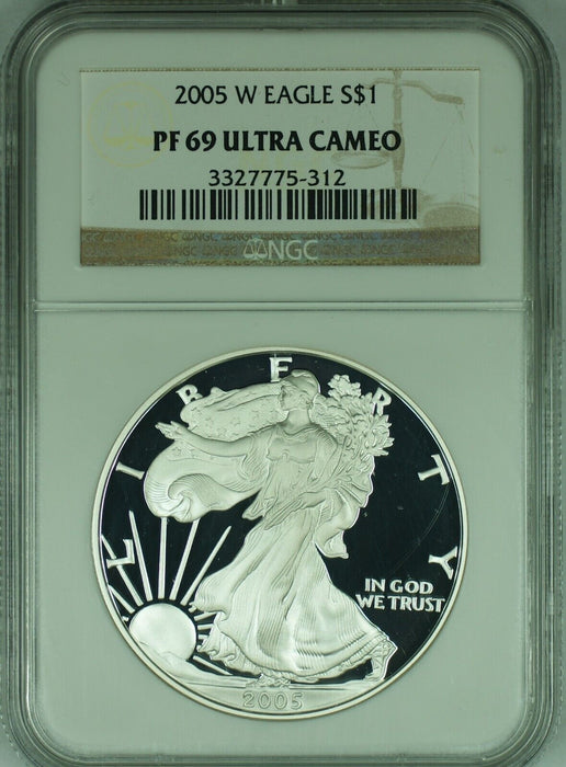 2005-W American Proof Silver Eagle $1 NGC PF 69 Ultra Cameo (49)