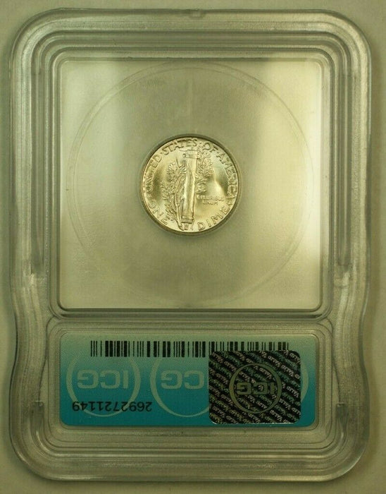 1945 Silver Mercury Dime 10c Coin ICG MS-65 UU