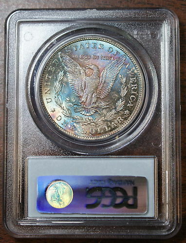 1887 Morgan Silver Dollar, PCGS MS-63, MONTSTER TONED!!