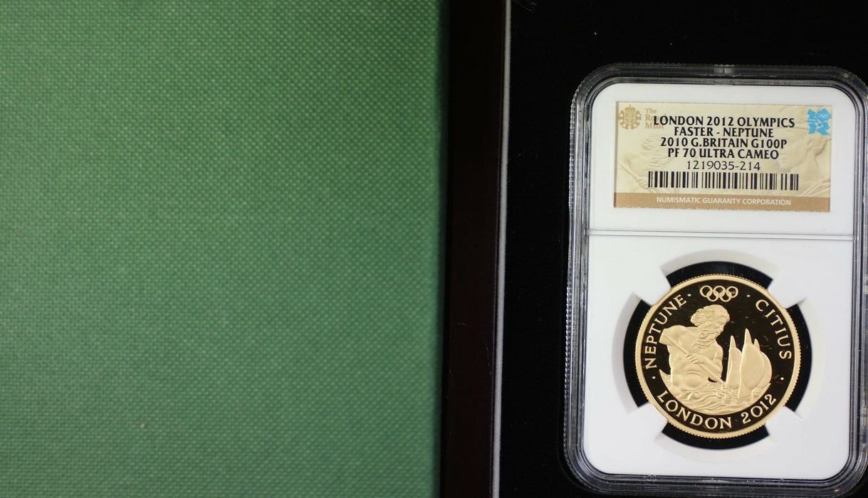 2012 Great Britain London Olympics 100 Pounds Gold Coin NGC PF-70 Ultra Cameo