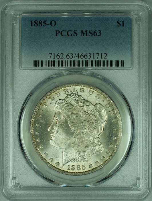 1885-O Morgan Silver Dollar Coin  PCGS MS-63   (34B)