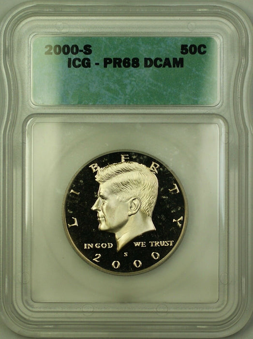 2000-S Proof Kennedy Clad Half Dollar 50c Coin ICG PF-69 Deep Cameo