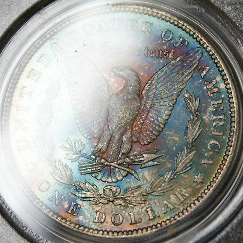 1887 Morgan Silver Dollar, PCGS MS-63, MONTSTER TONED!!