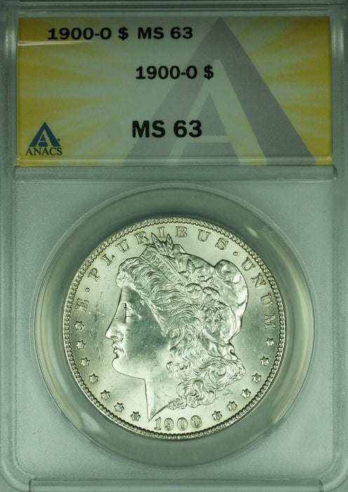 1900-O Morgan Silver Dollar $1 Coin ANACS MS-63  (45B)