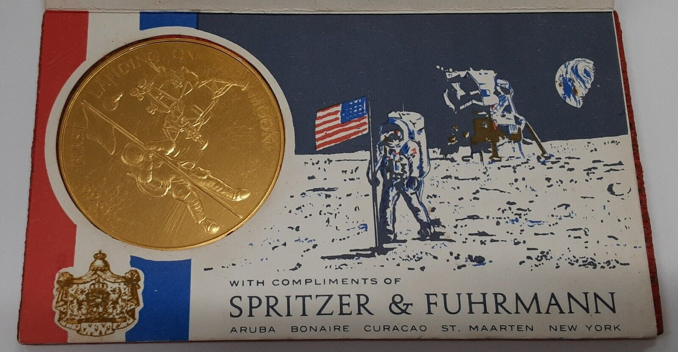 Apollo XI Bronze Medal 1st Lunar Landing 1969 Aldrin Armstrong Collins