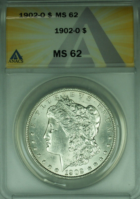 1902-O Morgan Silver Dollar $1 Coin ANACS MS-62  (45B)