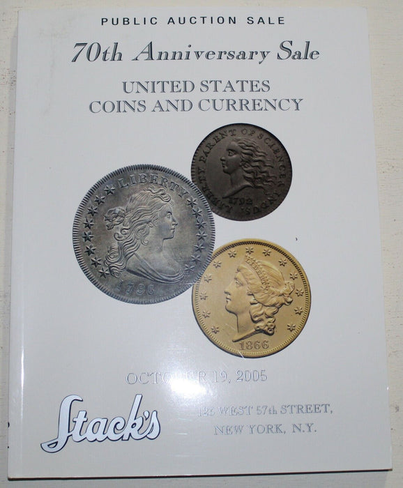 October 2005 Stack's 70th Anniversary Public Auction Sale Coin Catalog WW6G