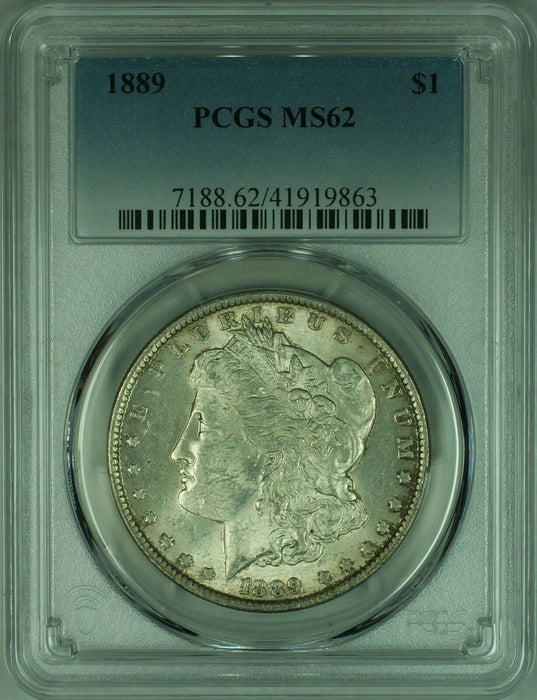 1889 Morgan Silver Dollar S$1 PCGS MS-62 Lightly Toned  (35)