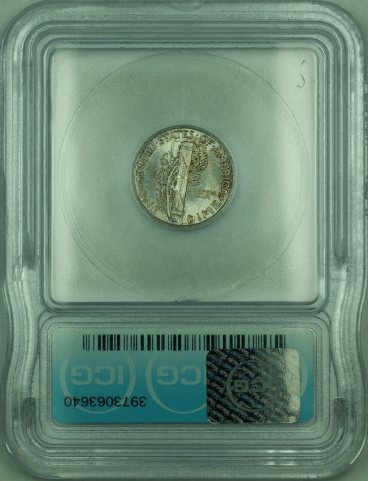 1941 Mercury Silver Dime 10c Coin ICG MS-65 Toned (R)