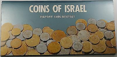 1986 Coins of Israel Piefort 5 Coin Mintset