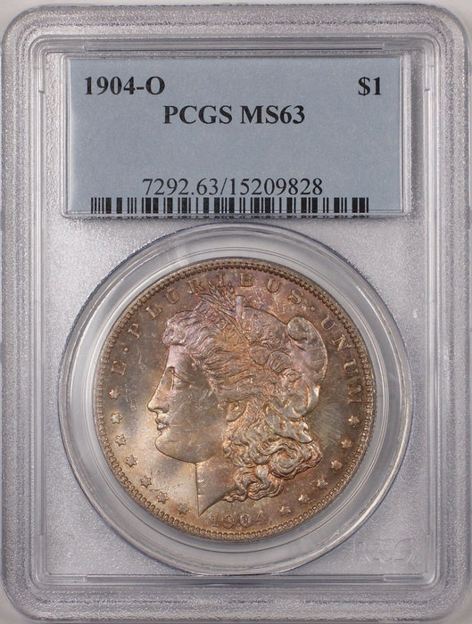 1904-O Morgan Silver Dollar $1 Coin PCGS MS-63 Toned (BR-26 A)