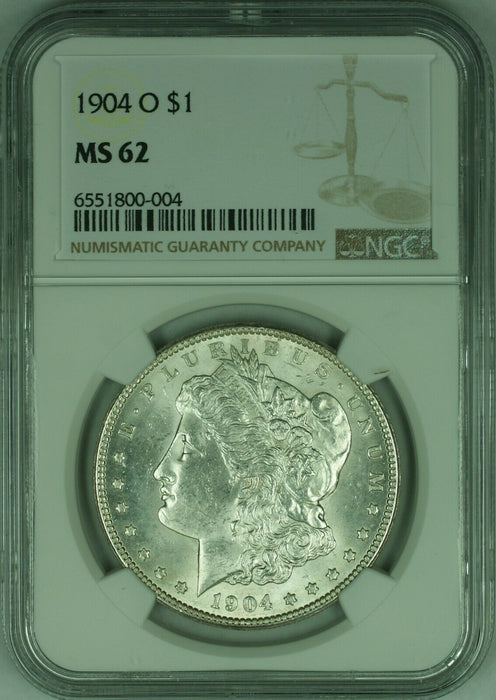 1904-O $1 Morgan Silver Dollar Coin NGC MS-62 Better Coin  (21)