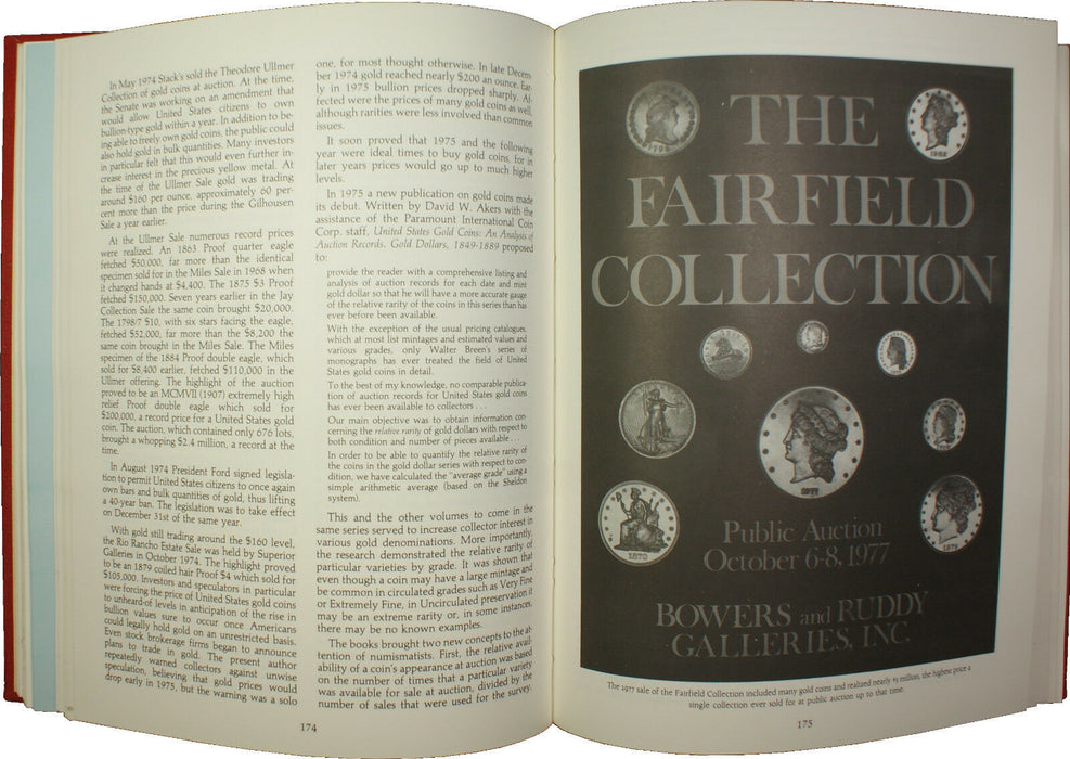 United States Gold Coins An Illustrated History 1982 by Q. David Bowers (EW)