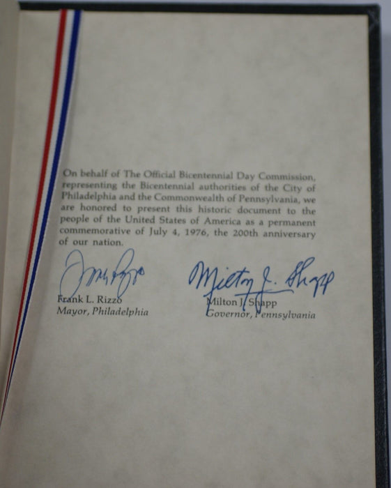 1976 Official Bicentennial Day Commemorative Silver Medal and Signature Book