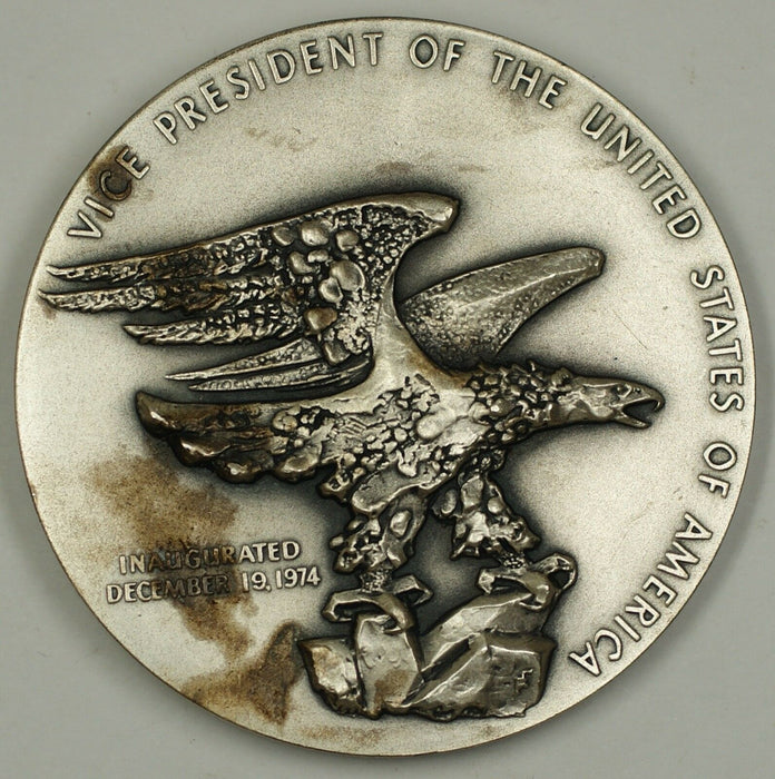 Nelson Aldrich Rockefeller Vice Presidential Large Silver Medal 5 ozt of .999