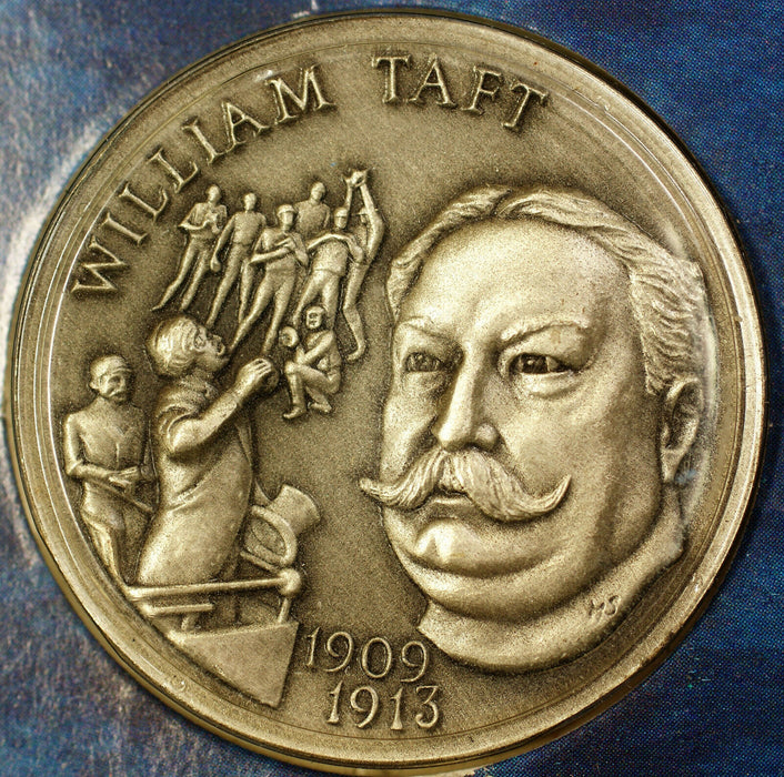 1972 Theodore Roosevelt and William Taft Silver Medal Set The Wittenauer Mint