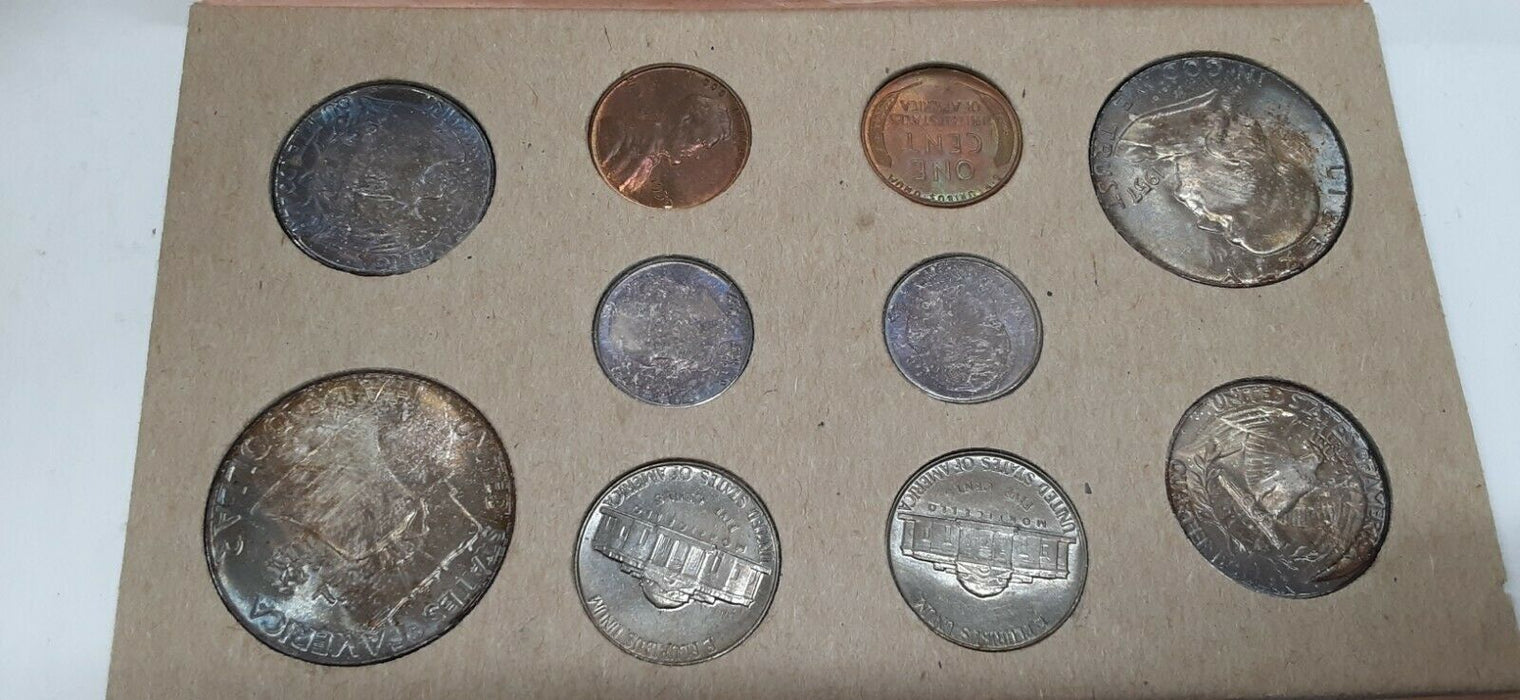 1957 P&D US Mint Set 20 Total Coins In OGP - Beautifully Toned Coins