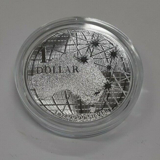 2020 Australia 1 Troy Ounce .9999 Silver Dollar Coin - Southern Cross