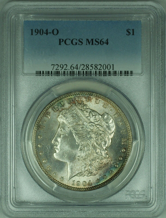 1904-O Morgan Silver Dollar S$1 PCGS MS-64  Lightly Toned (31 J)