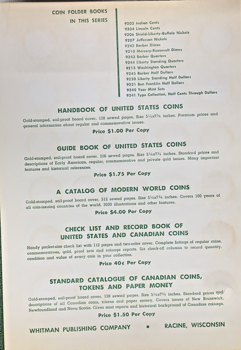 1938-1962 Jefferson Nickel Complete Set-Old Green Whitman Album (F)