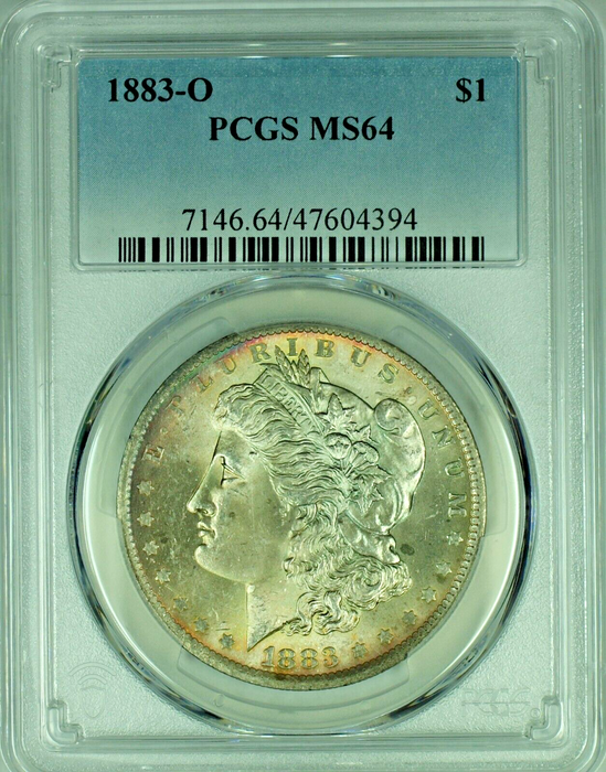 1883-O Morgan Silver Dollar Tone PCGS MS 64 B 47