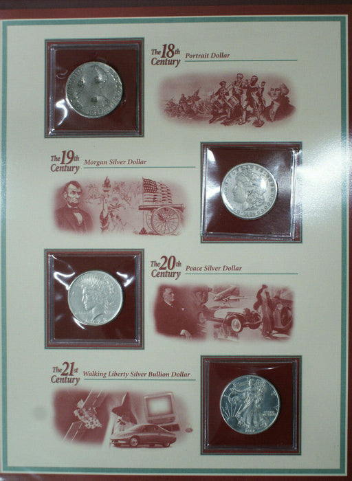 Four Centuries of American Silver Dollars 18th to 21st Century Dollar Coins PCS