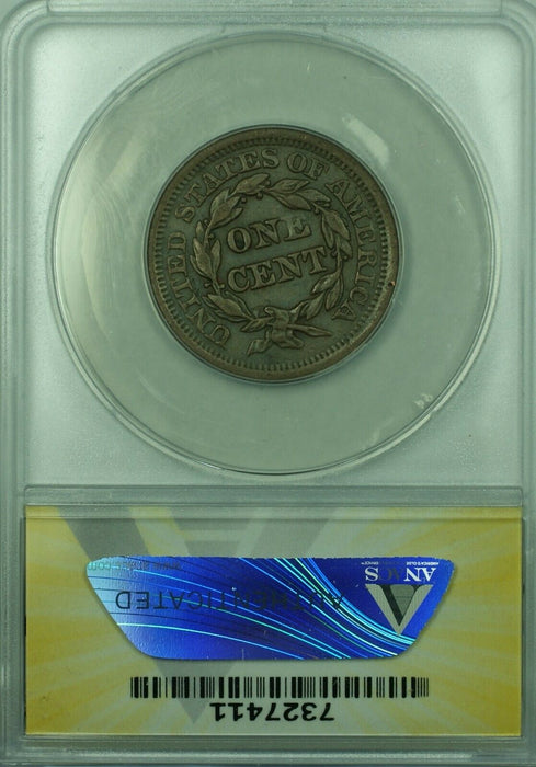 1852 Braided Hair Large Cent  ANACS VF-35 Details Corroded  (43)