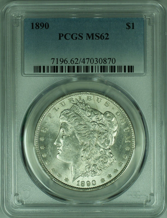 1890 Morgan Silver Dollar Coin  PCGS MS-62   (39)