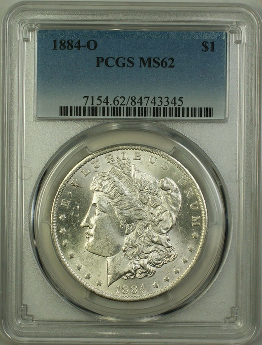 1884-O Morgan Silver Dollar $1 Coin PCGS MS-62 (Better Coin) (16a)