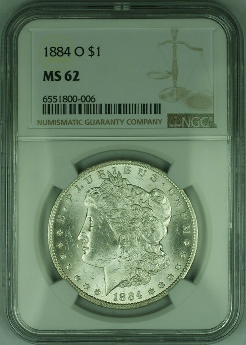 1884-O $1 Morgan Silver Dollar Coin NGC MS-62  (21D)