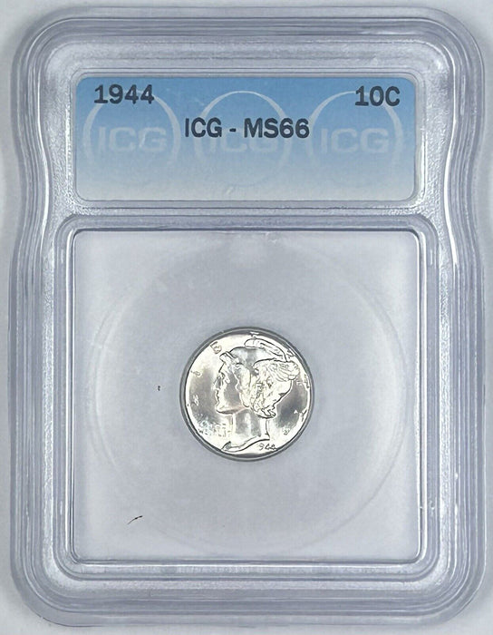 1944 Mercury Silver Dime 10c Coin ICG MS 66 (54) A
