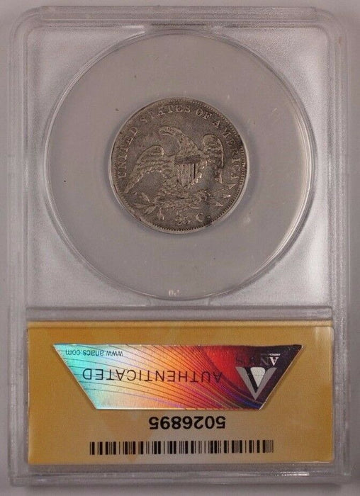1836 Capped Bust Silver Quarter 25c Coin ANACS VF-30 Details Cleaned Damaged (1)