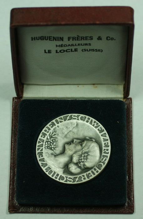 1921 Switzerland Silver Swiss Shooting Medal R1970 in Original Case
