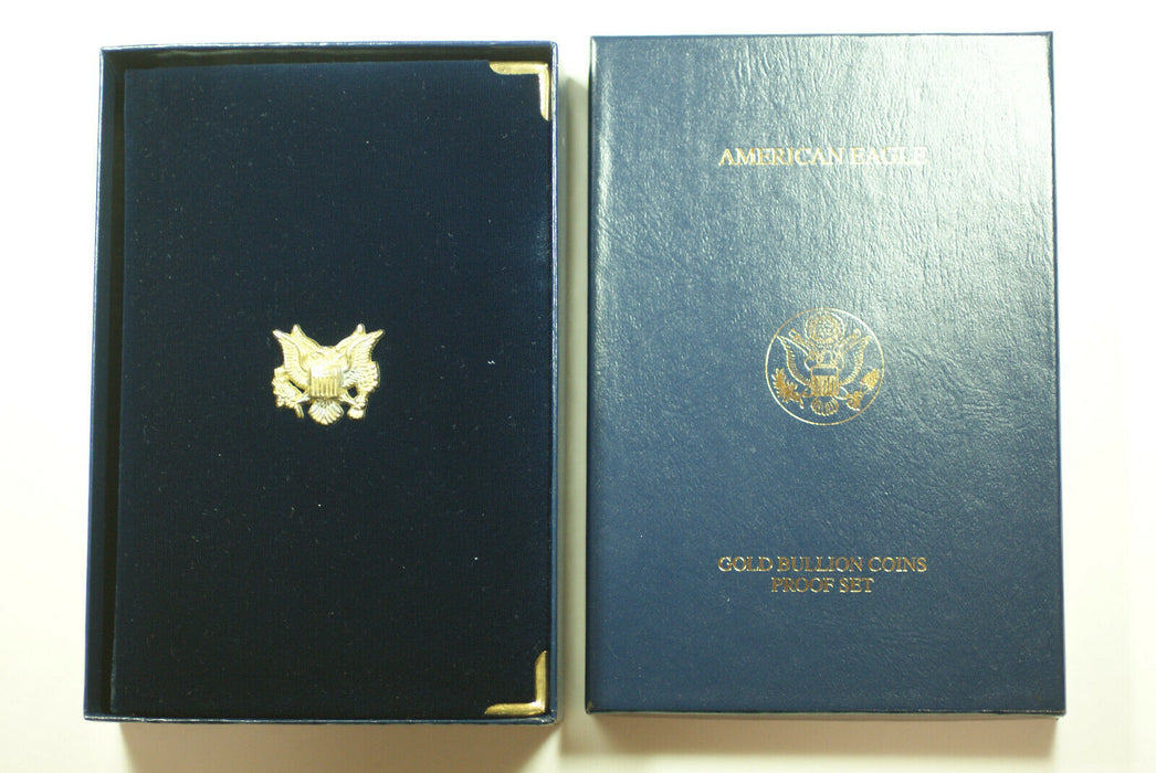 2002 American Eagle Gold Proof 4 Coin Set AGE in Box w/ COA