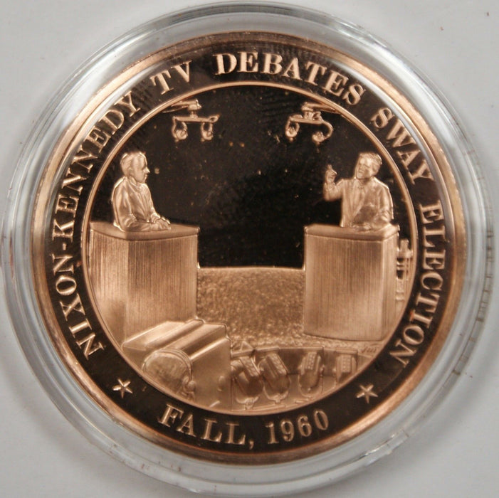 Bronze Proof Medal 1960 Nixon-Kennedy Debate