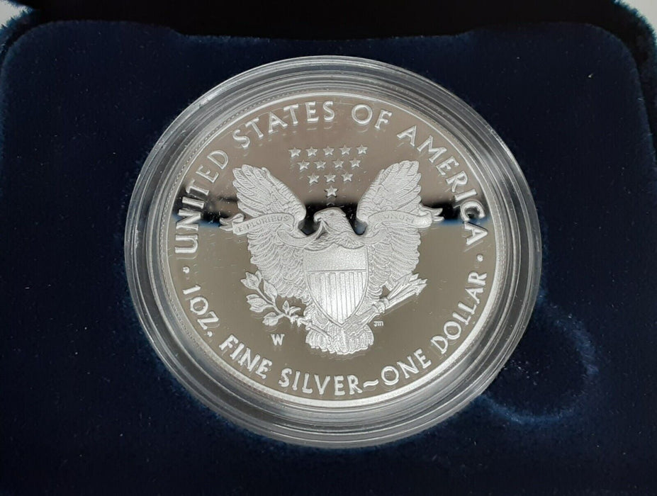 2019-W Proof American Silver Eagle S$1 1 Oz Troy .999 Fine in OGP With COA