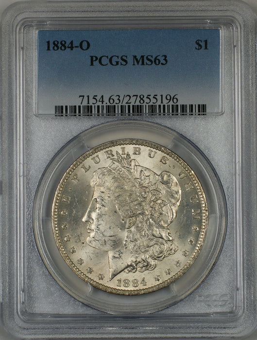 1884-O Morgan Silver Dollar $1 Coin PCGS MS-63 (7T)