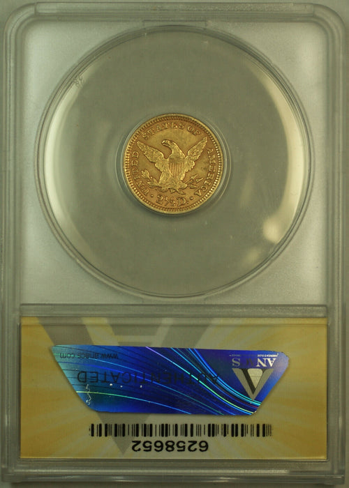 1906 Liberty $2.50 Quarter Eagle Gold Coin ANACS MS-60 Details Unc