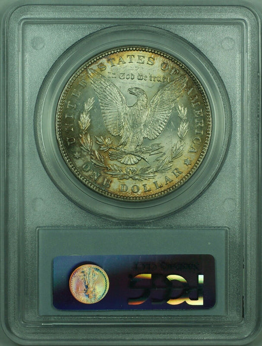 1887 Morgan Silver Dollar Coin $1 PCGS MS63 Toned (32 A)