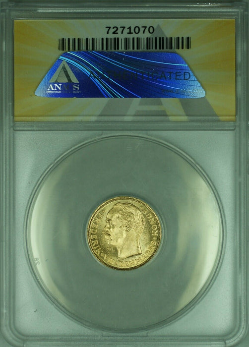 1908 Denmark 10 Kroner Gold Coin ANACS MS-63 SPL Semi Proof Like
