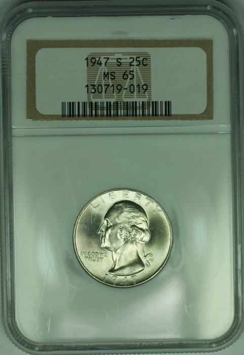 1947-S Washington Silver Quarter .25C NGC MS 65 (18)