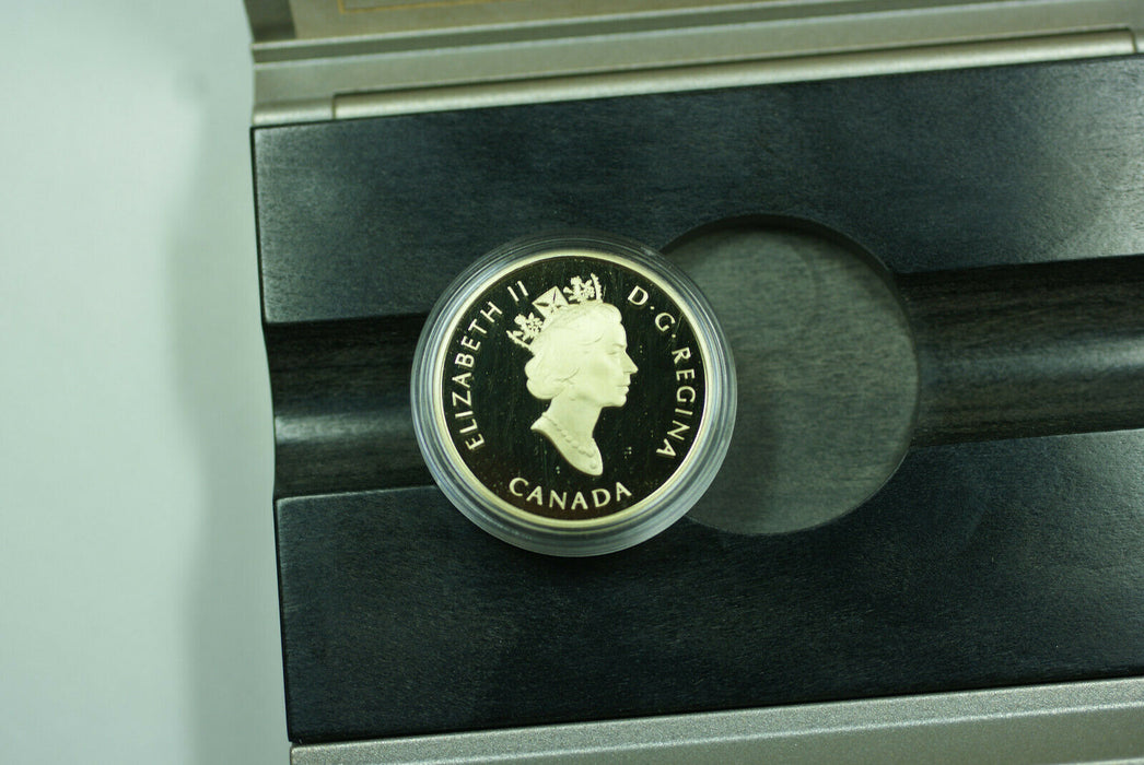 2002 Canada $100 Proof Gold Coin Oil Discovery Alberta Commemorative w/ Box COA