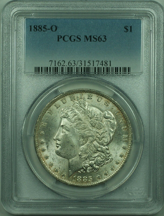 1885-O Morgan Silver Dollar S$1 PCGS MS-63 (30)