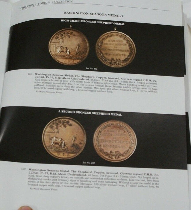 Stack's John Ford Collection Catalog First People's Medals 10/17/2006 RSE B29