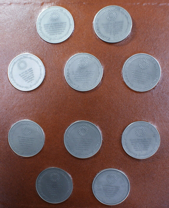 Franklin Mint The Official History of Colonial America Complete 50 Medal Set