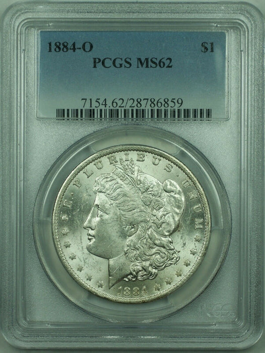 1884-O Morgan Silver Dollar S$1 PCGS MS-62 Undergraded (30)